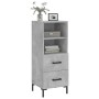 Gray concrete plywood sideboard 34.5x34x90 cm by vidaXL, Sideboards - Ref: Foro24-828672, Price: 64,80 €, Discount: %