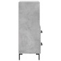 Aparador de madera contrachapada gris hormigón 34,5x34x90 cm de vidaXL, Aparadores - Ref: Foro24-828672, Precio: 64,80 €, Des...