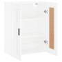 Weißer Wandschrank aus Holzwerkstoff, 69,5 x 34 x 90 cm von vidaXL, Sideboards - Ref: Foro24-830396, Preis: 81,30 €, Rabatt: %