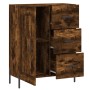 Aparador de madera de ingeniería roble ahumado 69,5x34x90 cm de vidaXL, Aparadores - Ref: Foro24-830273, Precio: 73,80 €, Des...