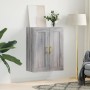 Wall-mounted cabinet in gray Sonoma wood engineering 69.5x34x90 cm by vidaXL, Sideboards - Ref: Foro24-830370, Price: 49,82 €...