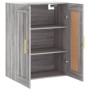 Wall-mounted cabinet in gray Sonoma wood engineering 69.5x34x90 cm by vidaXL, Sideboards - Ref: Foro24-830370, Price: 49,82 €...