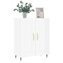 Aparador de madera contrachapada blanco brillante 69,5x34x90 cm de vidaXL, Aparadores - Ref: Foro24-830174, Precio: 59,76 €, ...