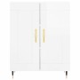 Aparador de madera contrachapada blanco brillante 69,5x34x90 cm de vidaXL, Aparadores - Ref: Foro24-830174, Precio: 59,76 €, ...