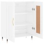 Aparador de madera contrachapada blanco brillante 69,5x34x90 cm de vidaXL, Aparadores - Ref: Foro24-830174, Precio: 59,76 €, ...