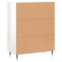 Aparador de madera contrachapada blanco brillante 69,5x34x90 cm de vidaXL, Aparadores - Ref: Foro24-830174, Precio: 59,76 €, ...