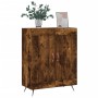 Aparador de madera de ingeniería roble ahumado 69,5x34x90 cm de vidaXL, Aparadores - Ref: Foro24-830169, Precio: 73,60 €, Des...