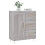 Sonoma-graues Sideboard aus Holzwerkstoff, 69,5 x 34 x 90 cm von vidaXL, Sideboards - Ref: Foro24-830250, Preis: 67,80 €, Rab...