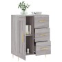 Aparador de madera de ingeniería gris Sonoma 69,5x34x90 cm de vidaXL, Aparadores - Ref: Foro24-830250, Precio: 67,80 €, Descu...