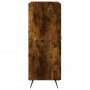 Aparador de madera de ingeniería roble ahumado 69,5x34x90 cm de vidaXL, Aparadores - Ref: Foro24-830169, Precio: 73,60 €, Des...