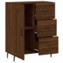 Aparador de madera de ingeniería marrón roble 69,5x34x90 cm de vidaXL, Aparadores - Ref: Foro24-830283, Precio: 120,04 €, Des...