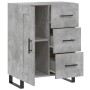 Aparador de madera de ingeniería gris hormigón 69,5x34x90 cm de vidaXL, Aparadores - Ref: Foro24-830288, Precio: 97,36 €, Des...