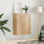 Sonoma oak engineered wood wall cabinet 69.5x34x90 cm by vidaXL, Sideboards - Ref: Foro24-830367, Price: 83,99 €, Discount: %