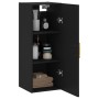 Black wall cabinet 34.5x34x90 cm by vidaXL, Sideboards - Ref: Foro24-828845, Price: 48,99 €, Discount: %