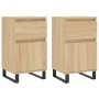 Aparadores 2 uds madera de ingeniería roble Sonoma 40x35x70 cm de vidaXL, Aparadores - Ref: Foro24-831171, Precio: 80,73 €, D...