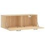 Armario de pared madera ingeniería roble Sonoma 100x36,5x35 cm de vidaXL, Taquillas y armarios de almacenamiento - Ref: Foro2...