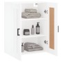 Weißer Wandschrank aus Holzwerkstoff, 69,5 x 34 x 90 cm von vidaXL, Sideboards - Ref: Foro24-830380, Preis: 67,87 €, Rabatt: %