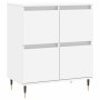 Weißes Sperrholz-Sideboard 60x35x70 cm von vidaXL, Sideboards - Ref: Foro24-831204, Preis: 65,98 €, Rabatt: %