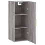 Armario de pared gris Sonoma 34,5x34x90 cm de vidaXL, Aparadores - Ref: Foro24-828850, Precio: 45,75 €, Descuento: %