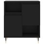 Aparador de madera contrachapada negro 60x35x70 cm de vidaXL, Aparadores - Ref: Foro24-831181, Precio: 59,94 €, Descuento: %