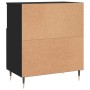 Aparador de madera contrachapada negro 60x35x70 cm de vidaXL, Aparadores - Ref: Foro24-831181, Precio: 59,94 €, Descuento: %