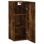 Armario de pared roble ahumado 34,5x34x90 cm de vidaXL, Aparadores - Ref: Foro24-828873, Precio: 52,99 €, Descuento: %