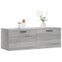 Sonoma Wandschrank aus grauem Holzwerkstoff 100x36,5x35 cm von vidaXL, Schließfächer und Lagerschränke - Ref: Foro24-830138, ...