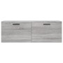 Armario de pared madera ingeniería gris Sonoma 100x36,5x35 cm de vidaXL, Taquillas y armarios de almacenamiento - Ref: Foro24...