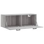 Armario de pared madera ingeniería gris Sonoma 100x36,5x35 cm de vidaXL, Taquillas y armarios de almacenamiento - Ref: Foro24...