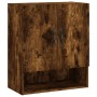 Smoked oak engineered wood wall cabinet 60x31x70 cm by vidaXL, Lockers and storage cabinets - Ref: Foro24-829905, Price: 55,4...