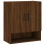 Oak brown engineered wood wall cabinet 60x31x70 cm by vidaXL, Lockers and storage cabinets - Ref: Foro24-829915, Price: 57,99...