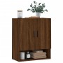 Oak brown engineered wood wall cabinet 60x31x70 cm by vidaXL, Lockers and storage cabinets - Ref: Foro24-829931, Price: 56,19...