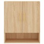 Sonoma oak engineered wood wall cabinet 60x31x70 cm by vidaXL, Lockers and storage cabinets - Ref: Foro24-829895, Price: 60,4...