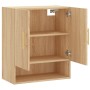 Sonoma oak engineered wood wall cabinet 60x31x70 cm by vidaXL, Lockers and storage cabinets - Ref: Foro24-829895, Price: 60,4...