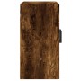 Smoked oak engineered wood wall cabinet 60x31x60 cm by vidaXL, Lockers and storage cabinets - Ref: Foro24-829969, Price: 44,9...