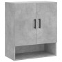 Concrete gray engineered wood wall cabinet 60x31x70 cm by vidaXL, Lockers and storage cabinets - Ref: Foro24-829920, Price: 6...