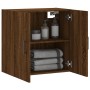 Eichenbrauner Wandschrank aus Holzwerkstoff, 60 x 31 x 60 cm von vidaXL, Schließfächer und Lagerschränke - Ref: Foro24-829979...