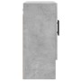 Concrete gray engineered wood wall cabinet 60x31x70 cm by vidaXL, Lockers and storage cabinets - Ref: Foro24-829936, Price: 5...