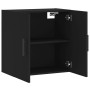 Black engineered wood wall cabinet 60x31x60 cm by vidaXL, Lockers and storage cabinets - Ref: Foro24-829989, Price: 56,99 €, ...