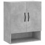 Concrete gray engineered wood wall cabinet 60x31x70 cm by vidaXL, Lockers and storage cabinets - Ref: Foro24-829904, Price: 5...