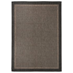 Alfombra de exterior de tejido plano marrón oscuro 120x170 cm de vidaXL, Alfombras - Ref: Foro24-340844, Precio: 37,99 €, Des...