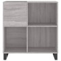 Plattenschrank aus grauem Sonoma-Sperrholz, 84,5 x 38 x 89 cm von vidaXL, CD- und DVD-Speicher - Ref: Foro24-831786, Preis: 8...