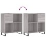 Plattenschrank aus grauem Sonoma-Sperrholz, 84,5 x 38 x 89 cm von vidaXL, CD- und DVD-Speicher - Ref: Foro24-831786, Preis: 8...