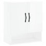 Glossy white engineered wood wall cabinet 60x31x70 cm by vidaXL, Lockers and storage cabinets - Ref: Foro24-829902, Price: 60...