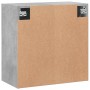 Concrete gray engineered wood wall cabinet 60x31x60 cm by vidaXL, Lockers and storage cabinets - Ref: Foro24-829976, Price: 5...