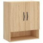 Sonoma oak engineered wood wall cabinet 60x31x70 cm by vidaXL, Lockers and storage cabinets - Ref: Foro24-829903, Price: 54,9...