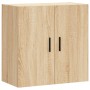 Armario de pared madera de ingeniería roble Sonoma 60x31x60 cm de vidaXL, Taquillas y armarios de almacenamiento - Ref: Foro2...