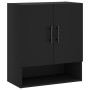 Black engineered wood wall cabinet 60x31x70 cm by vidaXL, Lockers and storage cabinets - Ref: Foro24-829933, Price: 65,42 €, ...