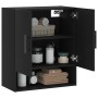 Black engineered wood wall cabinet 60x31x70 cm by vidaXL, Lockers and storage cabinets - Ref: Foro24-829933, Price: 65,42 €, ...