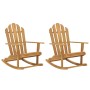 Adirondack rocking chairs 2 units solid teak wood by vidaXL, Garden chairs - Ref: Foro24-3073205, Price: 365,57 €, Discount: %